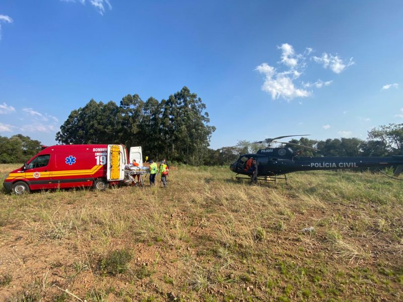 trabalhador foi socorrido