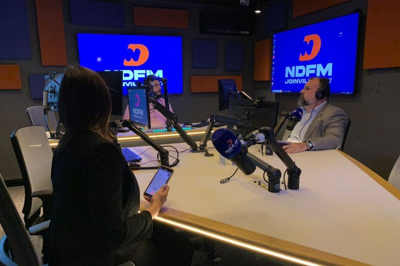 Jo&atilde;o Debiasi concedeu entrevista ao vivo &agrave; NDFM – Foto: Lincoln Pradal/ND
