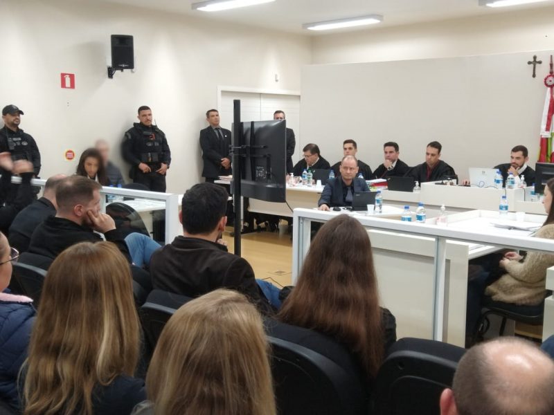 Advogado do acusado apresentou testemunhas de defesa. – Foto: TJSC/Divulga&ccedil;&atilde;o/ND