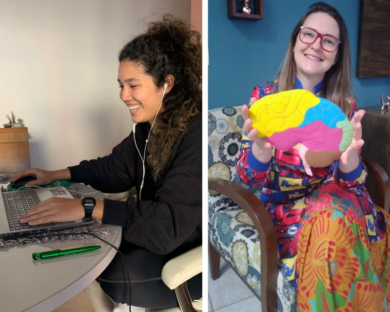 Amanda Namie da Mata e Ana Paula Schmitt buscaram especializa&ccedil;&otilde;es para o desenvolvimento profissional – Foto: Montagem/Arquivo pessoal