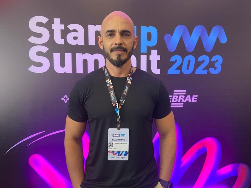 Vin&iacute;cius Roveda, um dos fundadores da Conta Azul, ministrou uma palestra sobre a nova gera&ccedil;&atilde;o da gest&atilde;o por assinatura – Foto: Daiane Nora – Divulga&ccedil;&atilde;o ND