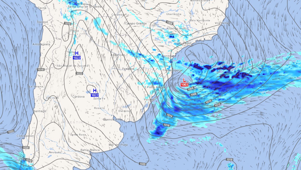 Ciclone chamado de tempestade tropical Akará