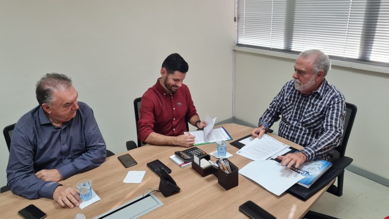 Parceria foi oficializado no dia 30 de agosto em uma cerim&ocirc;nia – Foto: CBVJ/Divulga&ccedil;&atilde;o/ND