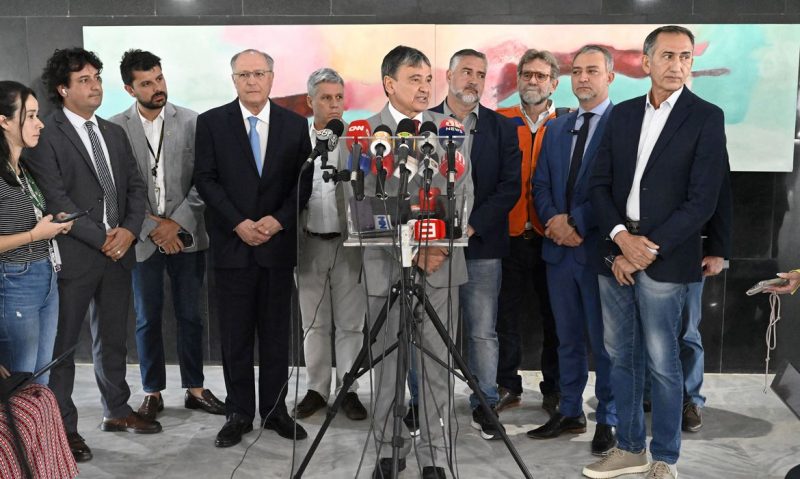 Presidente da Rep&uacute;blica em Exerc&iacute;cio, Geraldo Alckmin, durante Reuni&atilde;o com Ministros para tratar das enchentes no Rio Grande do Sul no Pal&aacute;cio do Planalto em Bras&iacute;lia. Foto: Cadu Gomes/VPR/Ag&ecirc;ncia Brasil/ND