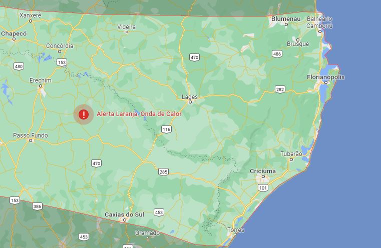 Fúria do vento em Santa Catarina e alerta de calor 