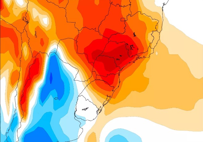 Santa Catarina ser&aacute; atingida pelo forte calor – Foto: MetSul Meteorologia/Divulga&ccedil;&atilde;o/ND