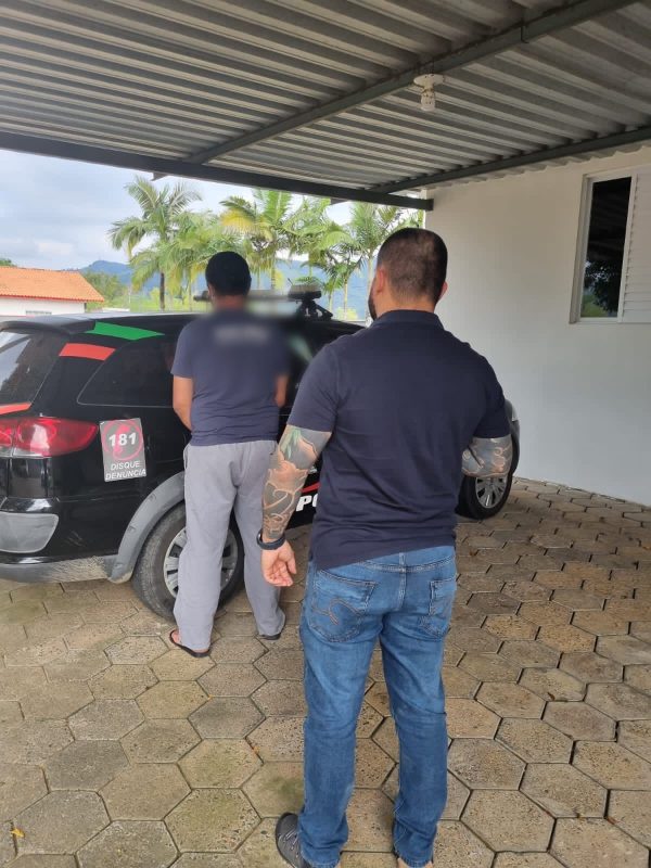 Homem condenado por estupro de vulner&aacute;vel &eacute; preso em Ascurra – Foto: Pol&iacute;cia Civil/Reprodu&ccedil;&atilde;o ND