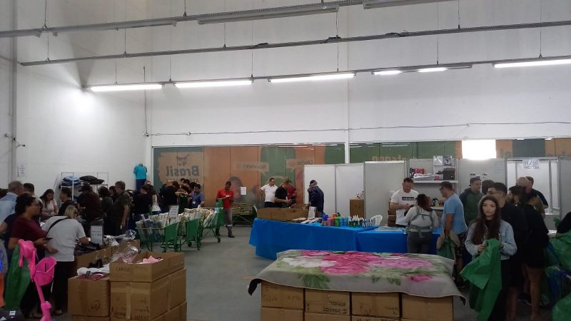 Materiais apreendidos pela Receita Federal e revendidos nesta sexta-feira – Foto: Marcelo Schmoeller