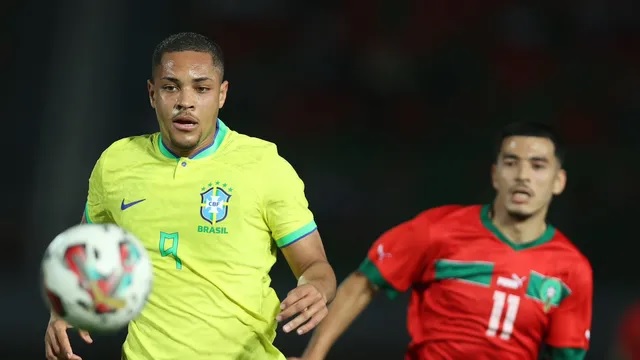 Brasil joga pouco e perde para Marrocos em amistoso da seleção sub-23 – Foto: Mohamed Bissar/CBF/ND