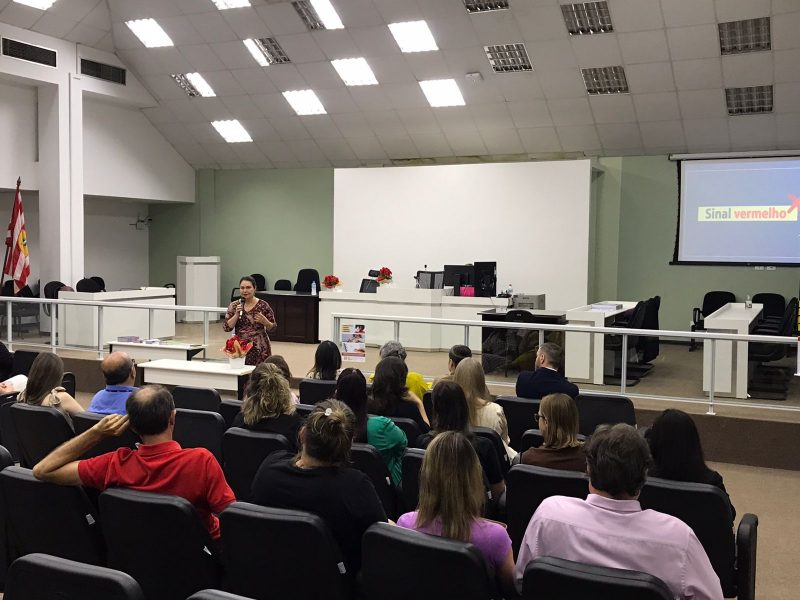 Os detalhes sobre a campanha foram apresentados pela Coordenadoria Estadual da Mulher em Situa&ccedil;&atilde;o de Viol&ecirc;ncia Dom&eacute;stica e Familiar – Foto: Tribunal de Justi&ccedil;a de Blumenau/Divulga&ccedil;&atilde;o ND