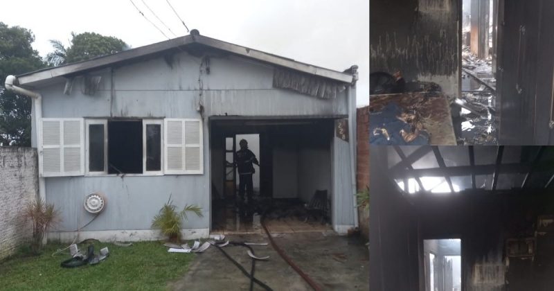 Homem ateou fogo na própria casa. 