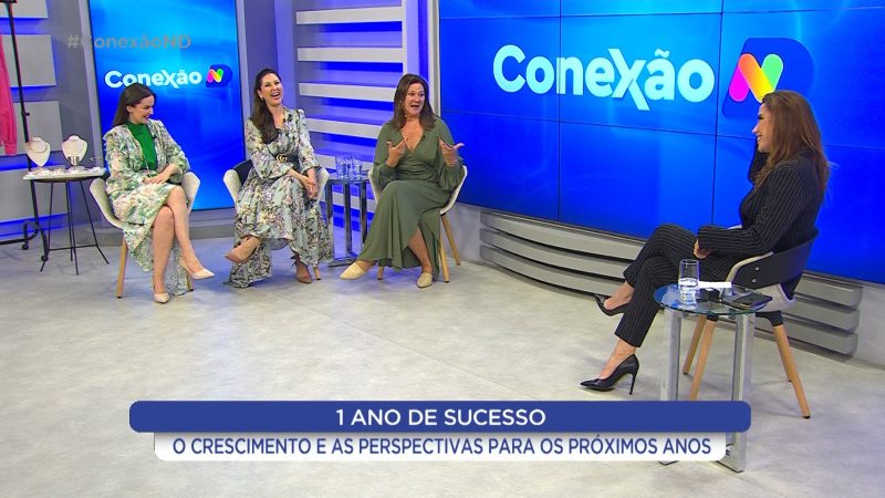 M&aacute;rcia Dutra conversa com as idealizadoras do Inspira Moda.SC – Foto: Conex&atilde;o ND – NDTV