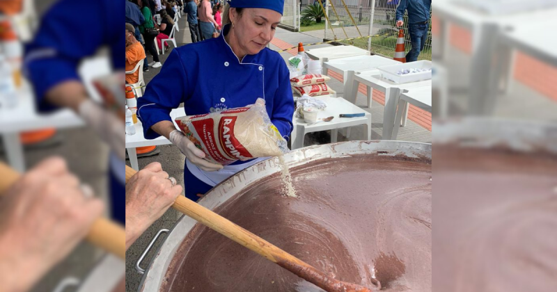 Minestra será preparada com 200 quilos de arroz e 100 quilos de feijão