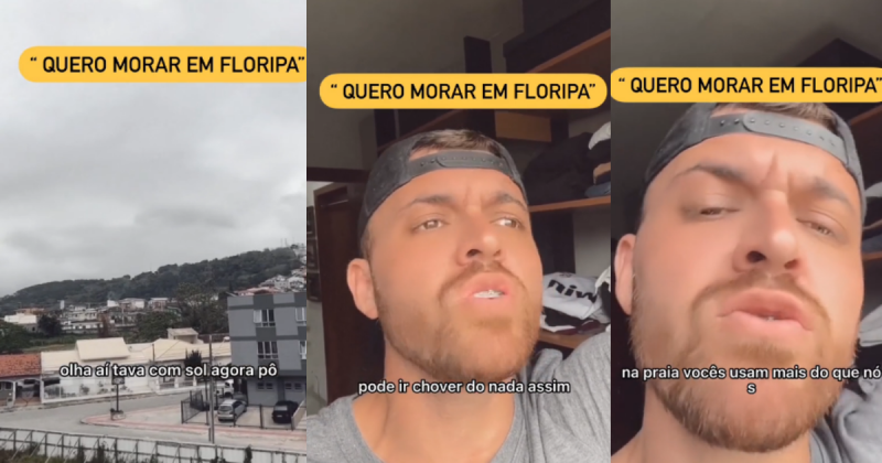 Morar em Florianópolis não é exatamente um paraíso segundo o influencer