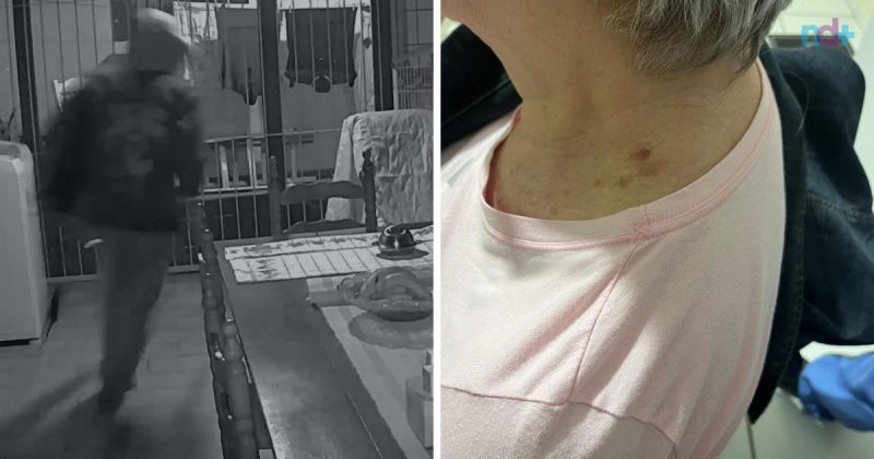 Idosa foi para o hospital com ferimentos leves