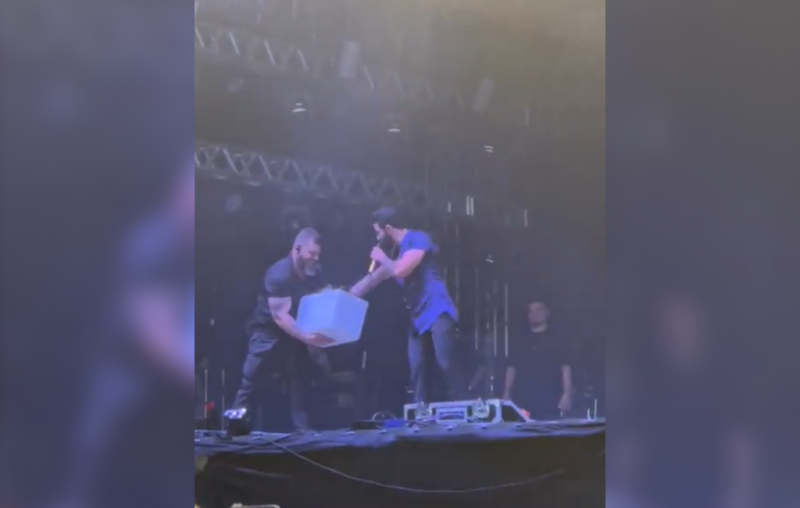 Gusttavo brincou com equipe sobre 'roubo' do peixão