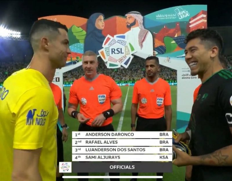 Jogo do Sauditão reuniu Cristiano Ronaldo, Firmino e Daronco