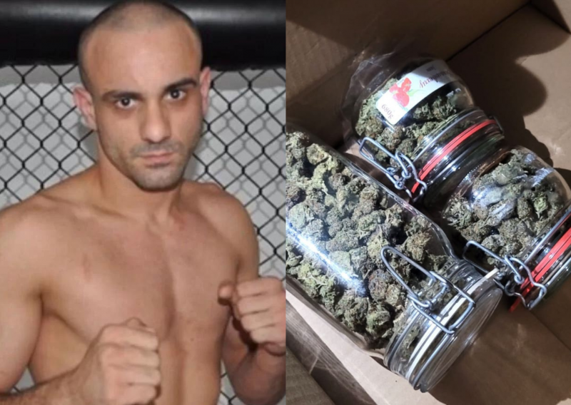 Lutador foi preso em flagrante dentro de casa em Florianópolis - Foto: Redes Sociais/Reprodução/ND