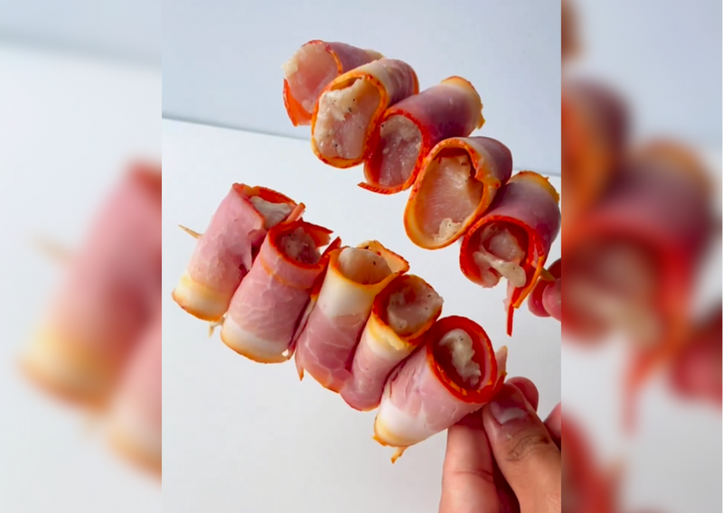 Ap&oacute;s a montagem, basta colocar na air fryer – Foto: @uaiigean/Instagram/Reprodu&ccedil;&atilde;o/ND