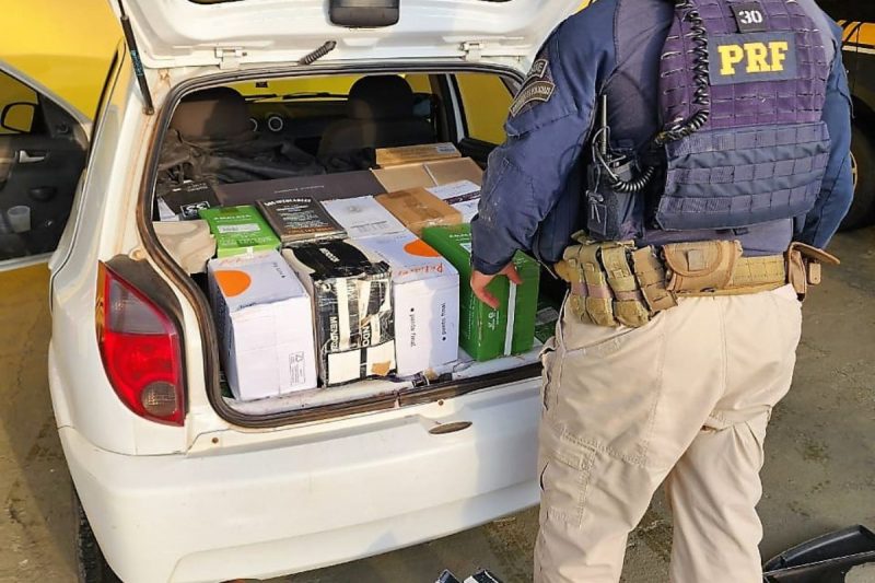 Vinho estava no porta-malas do automóvel