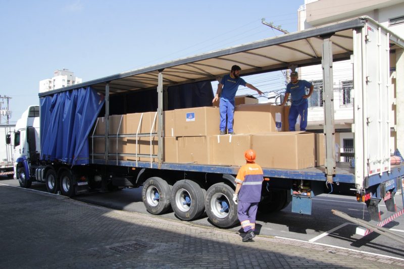 Caminh&atilde;o partiu para RS nesta quarta-feira (20) – Foto: Reprodu&ccedil;&atilde;o/Prefeitura de Itaja&iacute;