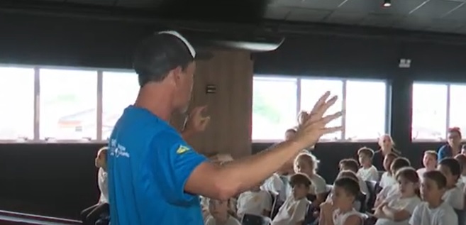 Alunos de Gaspar participam de oficina 