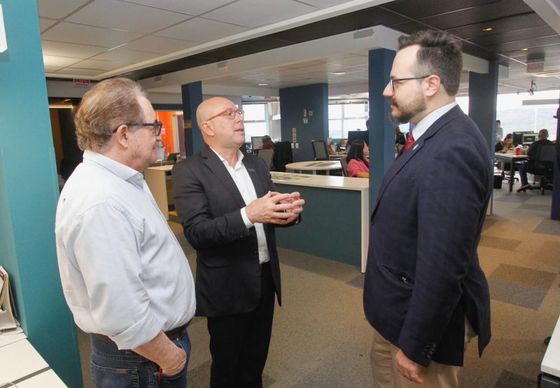 O presidente da FCC com presidente do grupo ND