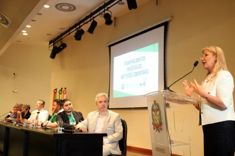 Presidente da Acafe e reitora da Unesc, Luciane Ceretta, defende a atua&ccedil;&atilde;o das universidades comunit&aacute;rias no desenvolvimento do Estado para al&eacute;m da educa&ccedil;&atilde;o superior – Foto: Arquivo pessoal/Divulga&ccedil;&atilde;o