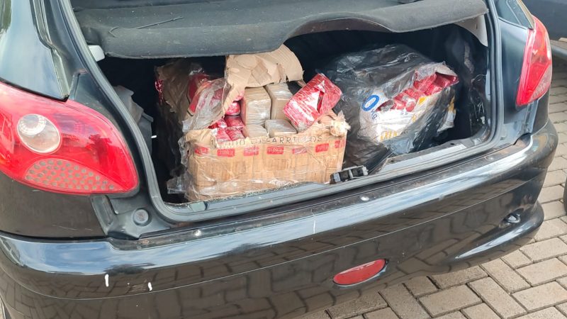 maconha no porta-malas do carro