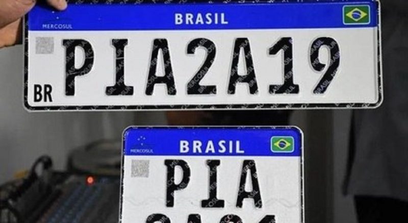 Novo modelo de placas do Brasil 