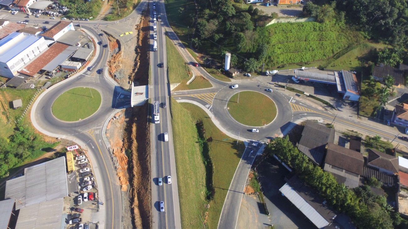 The new viaduct at km 47 in the Fortaleza area, in Blumenau, is one of the works included - DNIT/Reproduction/ND
