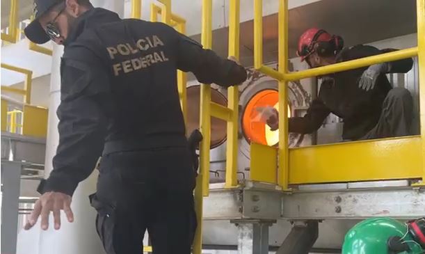 Droga foi incinerada em Lages, na Serra – Foto: Pol&iacute;cia Federal/Reprodu&ccedil;&atilde;o/ND