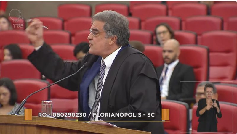 O advogado Jos&eacute; Eduardo Cardozo fez defesa da impetrante – Foto: Reprodu&ccedil;&atilde;o/TSE/ND