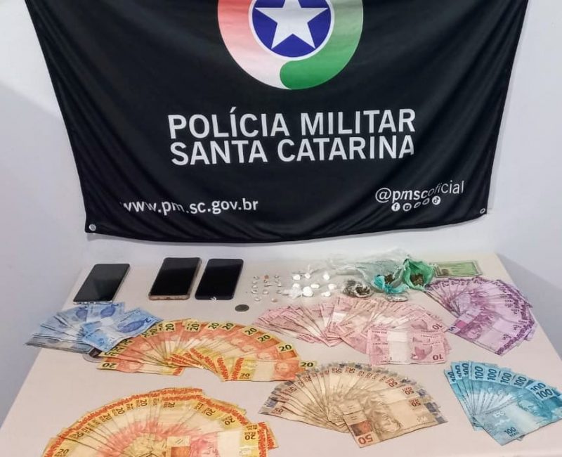 Homem e mulher foram presos. – Foto: Divulga&ccedil;&atilde;o/PM/ND