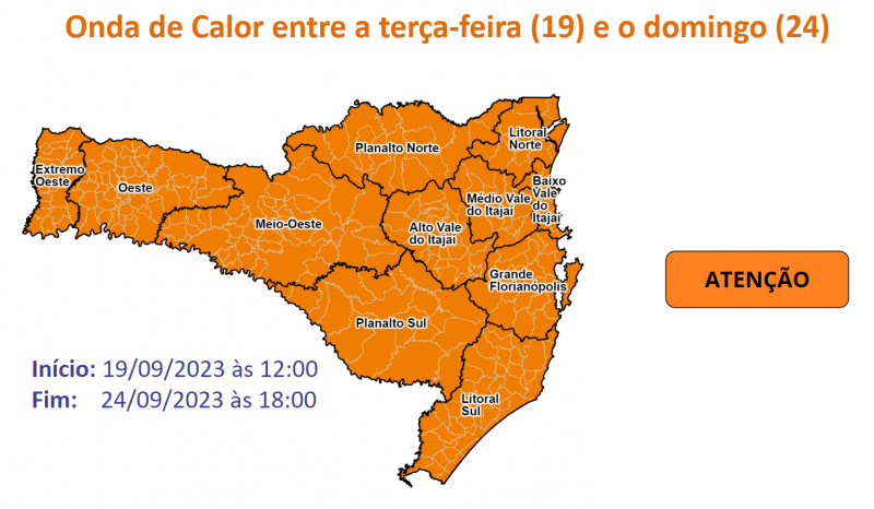 Onda de calor em Santa Catarina pode trazer consequências 