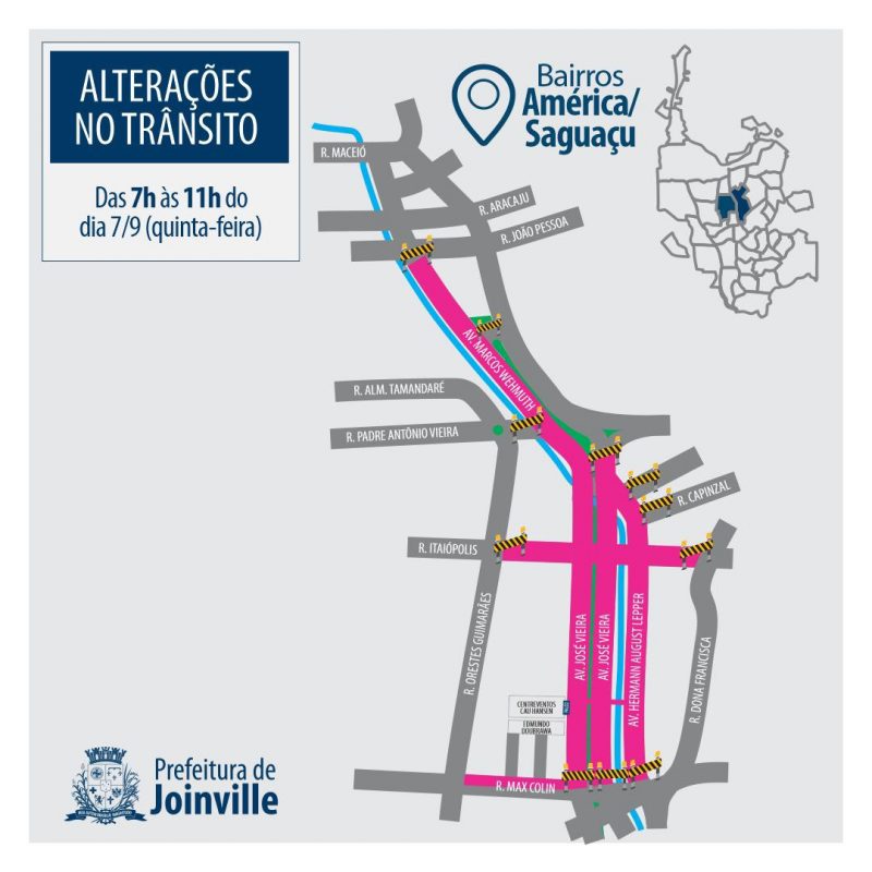 Desfile ocorrer&aacute; na avenida Beira Rio em Joinville – Foto: Prefeitura de Joinville/Divulga&ccedil;&atilde;o/ND