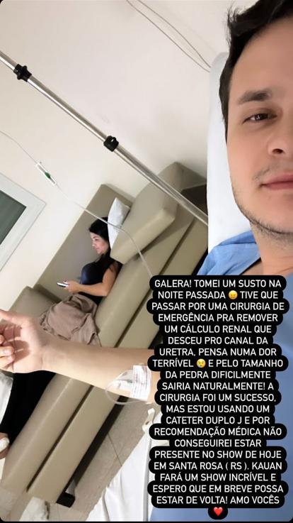 Matheus &eacute; internado de emerg&ecirc;ncia – Foto: Reprodu&ccedil;&atilde;o / Redes Sociais