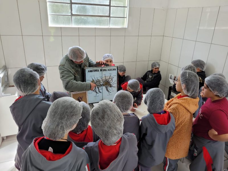 Atividade faz parte do atividade do Projeto Sanitarista J&uacute;nior – Foto: Cidasc/ND