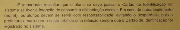 Trecho de carta enviada &agrave; comunidade escolar – Foto: Reprodu&ccedil;&atilde;o/ND