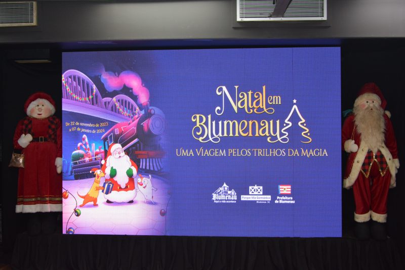 Com a temática "Uma viagem pelos trilhos da magia", o Natal em Blumenau terá novidades para a edição deste ano 