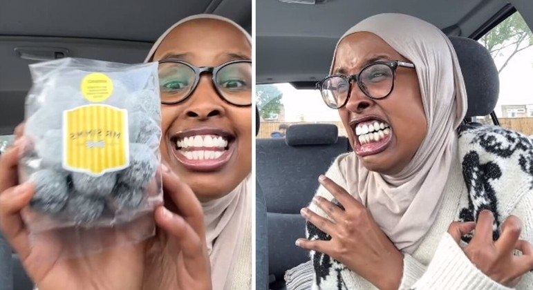 Influenciadora experimentou doce extremamente azedo