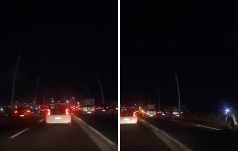 Pontes Pedro Ivo e Colombo Salles no escuro – Foto: Weller Silva/Divulga&ccedil;&atilde;o/ND