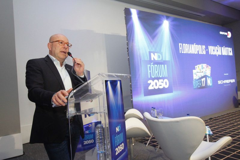 O presidente executivo do Grupo ND, Marcello Corr&ecirc;a Petrelli, abre semin&aacute;rio – Foto: Leo Munhoz/ ND