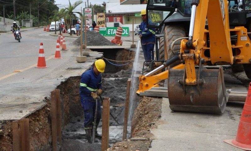 Obras avan&ccedil;am para implanta&ccedil;&atilde;o do Sistema Pira&iacute; Sul – Foto: Prefeitura de Joinville/Divulga&ccedil;&atilde;o/ND