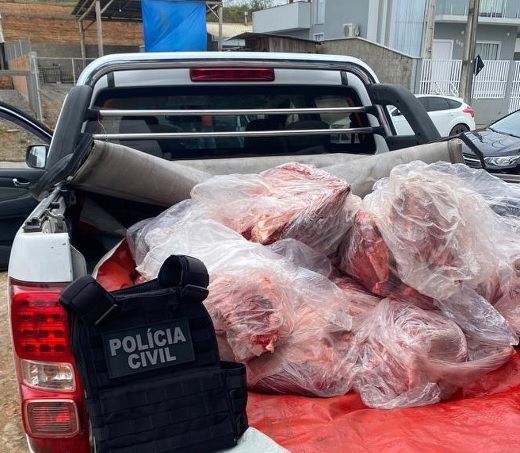 Carga de carne é roubada em Pouso Redondo