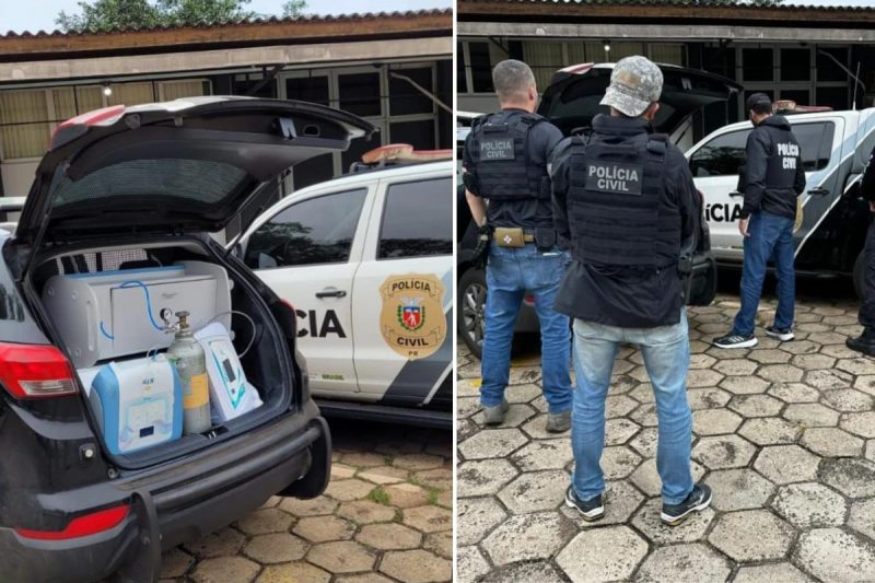 Opera&ccedil;&atilde;o conjunta das Pol&iacute;cias de SC e PR recupera equipamentos de est&eacute;tica roubados em Joinville – Foto: PCSC/Divulga&ccedil;&atilde;o/ND