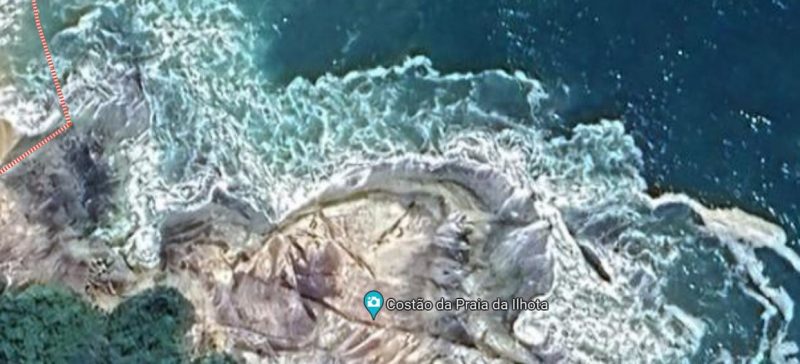 Three victims fell on the shore of Ilhota beach – Photo: Reproduction/Google Street View/ND
