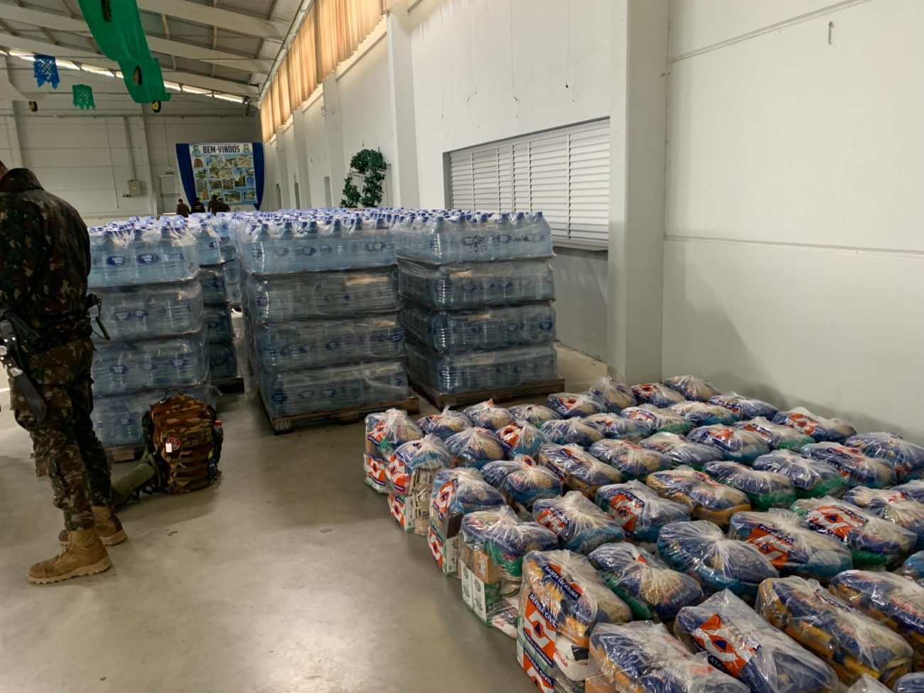 A 14ª Brigada de Infantaria Motorizada se deslocou até a cidade para realizar a entrega, mas os indígenas teriam se negado a receber os mantimentos - 14ª Brigada de Infantaria Motorizada/Reprodução ND