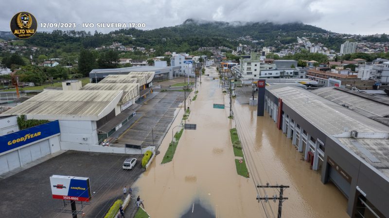 Enchente em Rio do Sul, em 2023