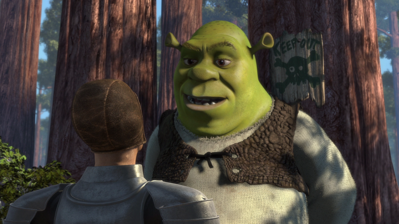 Apesar de começar da personalidade forte e da aparência assustadora, Shrek está mais para incompreendido do que vilão